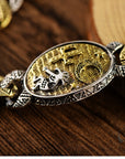 Men's Totem Bracelet – Tribal Masculine Jewelry – Handcrafted Statement Piece