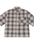 Loose Short Plaid Fashion Short Sleeve Shirt