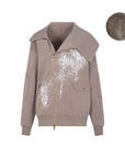 🌟 Women's Asymmetrical Hoodie - Cozy Lazy-Chic Style (Light Gray/Oatmeal, S-L)