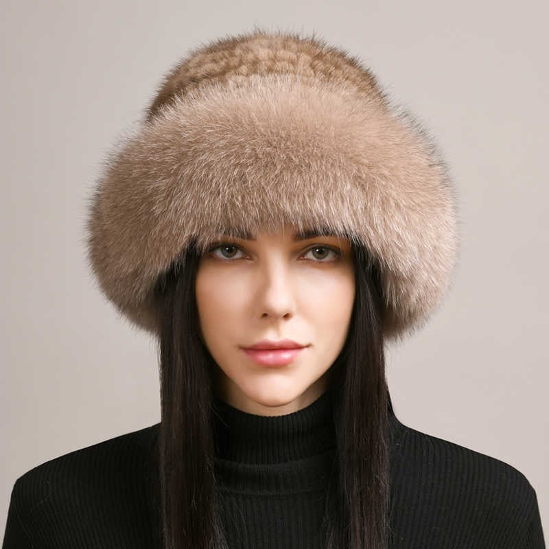 ๐โจ Mink Hair Top Hat โ Regal Winter Glamour for Women