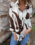👗 Women’s Printed Chiffon Shirt – Sophisticated Elegance with a Modern Edge