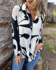 👗 Women’s Printed Chiffon Shirt – Sophisticated Elegance with a Modern Edge