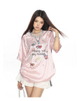 Striped Graffiti Bars T-shirt For Women