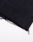 Vintage Black Denim Shorts for Women – Edgy & Effortless
