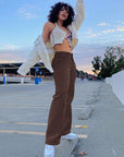 Foreign Trade New Street Trend Women's Wear Ripped Texture Jeans Wide-Leg Pants Women AliFinds