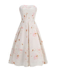 Women's Floral Strapless Dress