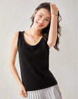 Pull en cachemire pour femme - Pull ample en maille (caraco style intellectuel)