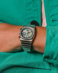 Men's Sports Mechanical Watch – 6-Color Luxury Chronograph – Stainless Steel Bracelet