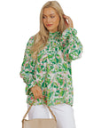 🌿 Loose Printed Top for Women – Effortless Boho Chic