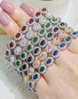 Women’s Geometric Gemstones Bracelet – Affordable Luxury