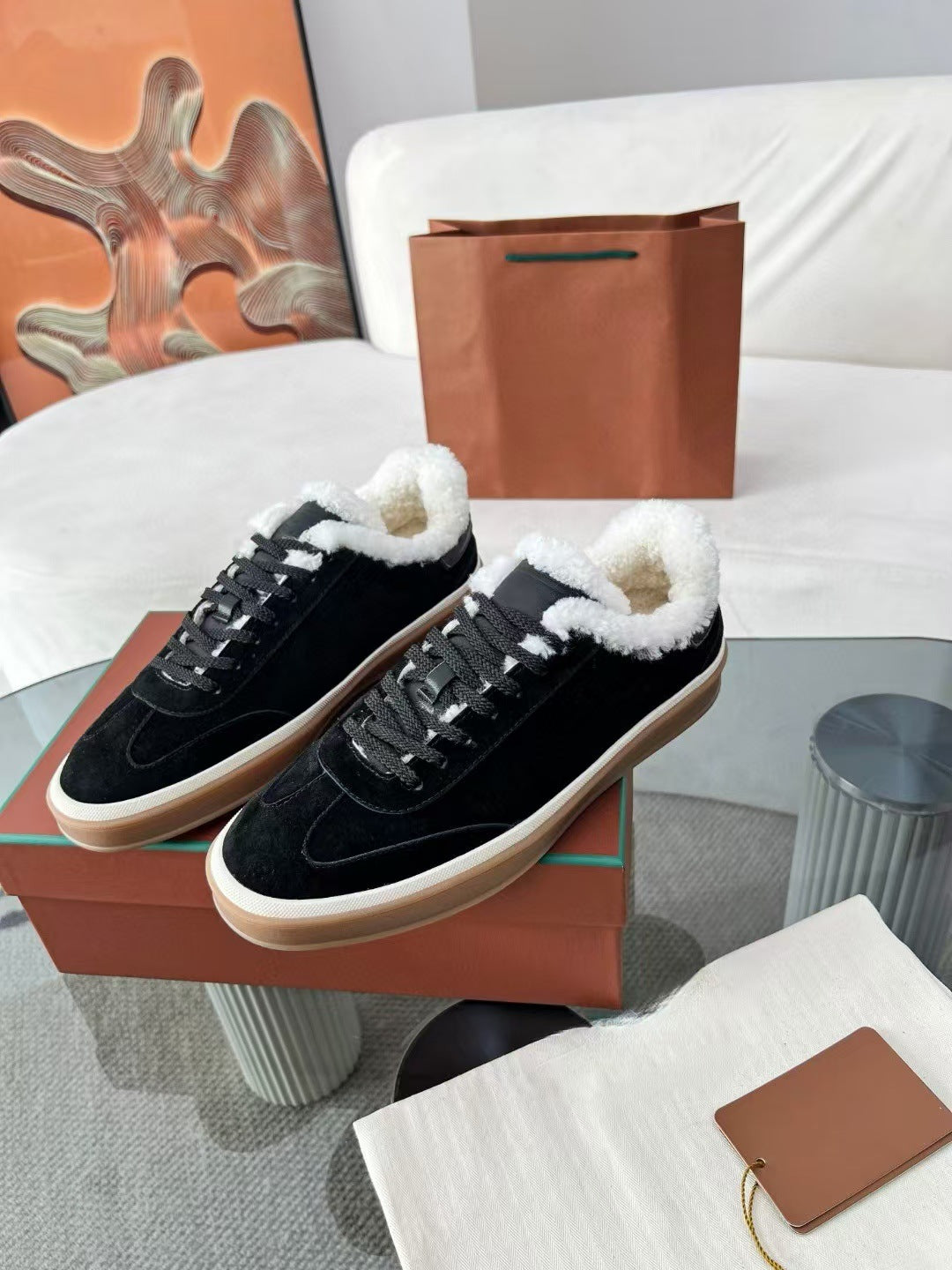 Genuine Leather Preppy Style Men's Training Shoes – Classic Cowhide Low-Top for Daily Wear & Hiking