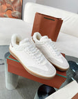 Genuine Leather Preppy Style Men's Training Shoes – Classic Cowhide Low-Top for Daily Wear & Hiking