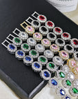 Women’s Geometric Gemstones Bracelet – Affordable Luxury