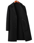 Men’s 100% Sheep Woolen Trench Coat – Thick Double-Velvet Business & Leisure Outerwear
