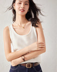 Pull en cachemire pour femme - Pull ample en maille (caraco style intellectuel)