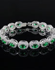 Women’s Geometric Gemstones Bracelet – Affordable Luxury