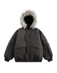 🧥✨ American Retro Fur-Trim Down Parka – Unisex Cold-Weather Armor