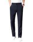 Men’s Thin Cotton-Linen Trousers – High Waist, Wide Leg (Creamy-White/Black/Royal Blue/Khaki)