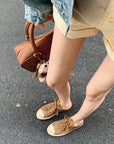 Women’s Washed Horse-Pattern Sneakers – Mid-Heel (3-5cm) in Black/White/Brown/Leopard