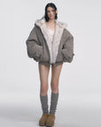 Double-Sided Faux Fur Vintage Jacket – Ultra-Short Chenille Coat – Socialite Winter Fashion