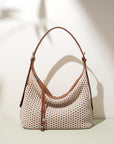 👜 Women’s Retro Straw Woven Dumpling Bag – Large Capacity with Urban Simplicity