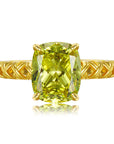 🖤 Olive Elegance : Bague en argent polyvalente pour femme