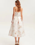 Women's Floral Strapless Dress