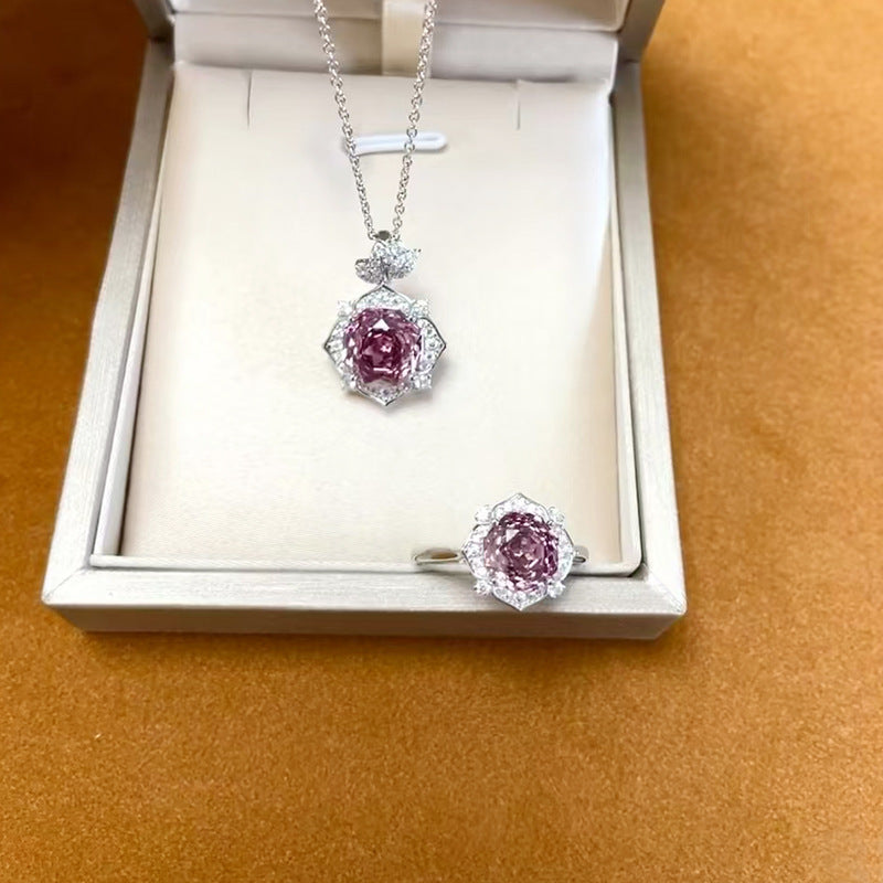 🌹 S925 Silver Rose Petal Necklace for Women – Elegant & Dreamy