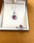 🌹 S925 Silver Rose Petal Necklace for Women – Elegant & Dreamy