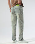 Herren Stretch Retro Jeans – Vintage Washed Tapered Denim – Komfort trifft Nostalgie