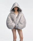 Double-Sided Faux Fur Vintage Jacket – Ultra-Short Chenille Coat – Socialite Winter Fashion