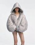 WOMEN'S Double-Sided Faux Fur Vintage Jacket – Ultra-Short Chenille Coat – Socialite Winter Fashion