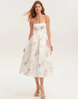 Women's Floral Strapless Dress