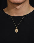 🦁 Lion Head 925 Silver Moissanite Necklace - Regal Statement Piece (Gold/White Gold Plated, 20"-32" Chain)