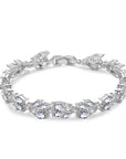 Bracelet pour femme en micro zircons incrustés – Bijou géométrique taille diamant (or/argent/or rose)