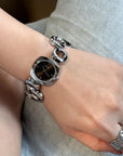 💫 Gilded Elegance: Women’s Hollow-Out Bracelet Watch