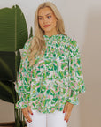 🌿 Loose Printed Top for Women – Effortless Boho Chic
