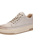 Men’s Premium Leather Shoes – 1st-Layer Cowhide (Beige/Brown/Black, Round Toe)