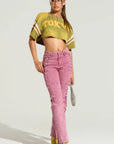 Women’s Bandage Drawstring Jeans - Army Green/Camel/Peach Denim Straight Leg Pants (S-2XL, Cotton, Street Fashion)