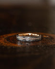 6mm Tungsten Steel Hammer Pattern Electric Rose Ring New
