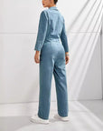 Women’s Slim-Fit Denim Jumpsuit – Effortless & Chic