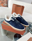 Genuine Leather Preppy Style Men's Training Shoes – Classic Cowhide Low-Top for Daily Wear & Hiking