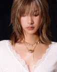 🌊✨ Ocean Goddess Necklace - Golden Shell Clavicle Chain