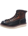 Personality New Martin Men's Boots – Premium 1st Layer Cowhide Retro Boots (Round Toe, Brown & Black)