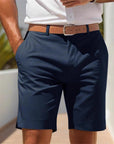 Men's Business Suit Shorts – Summer Casual Polyester Shorts |