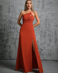 Robe de soirée rouge vin pour femme - Élégante robe sans manches coupe ajustée (S-XL) - Tenue de soirée en polyester résistant aux hautes températures