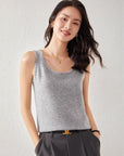 Pull en cachemire pour femme - Pull ample en maille (caraco style intellectuel)