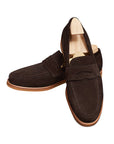 Men's British Business Leather Shoes – Premium 1st-Layer Cowhide (Coffee/Suede, Round Toe)