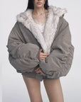 Double-Sided Faux Fur Vintage Jacket – Ultra-Short Chenille Coat – Socialite Winter Fashion