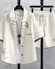 Men's National Style Summer Set 🇨🇳 | Short Sleeve Shirt + Shorts